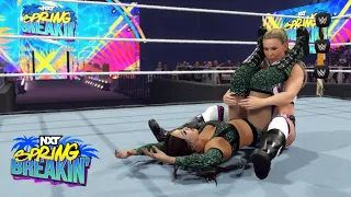 WWE 2K24 NXT SPRING BREAKING NATALYA ANSWER ROXANNE PEREZ'S OPEN CHALLENGE