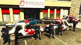 GTA V VIDA POLICIAL - EXPLODIRAM MINHA VIATURA