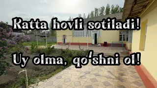 Katta hovli sotiladi | 20 sotix|Jizzax vil. Gʻallaorol tum. Sarbozor MFY