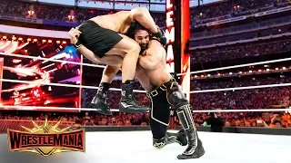 Seth Rollins goes low against Brock Lesnar in brutal war: WrestleMania 35 (WWE Network Exclusive)