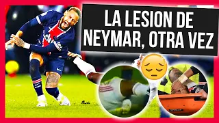 😠 MOMENTO de la LESION de NEYMAR!► NEYMAR SE LESIONA VS LYON MENDES hoy