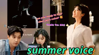 shen yue sweet voice on fan shiqi new asia summer song 🎙️🎶 congrats!!! 🎉