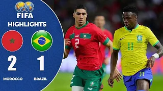Brazil 1 vs 2 Morocco || All goals and extended highlights in hd 2023 😍 #football #goals #youtube