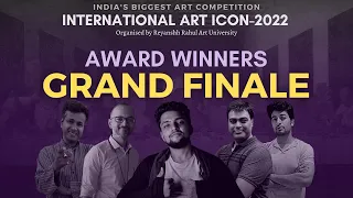 Top 12 Mind blowing ARTWORKS of INTERNATIONAL ART ICON 2022 | Grand Finale Results