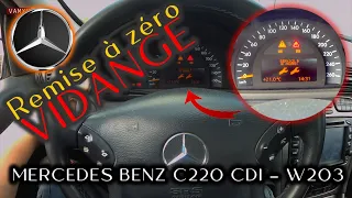 Remise à zéro intervalle vidange Mercedes Benz C220 CDI W203