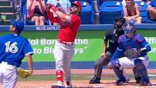 Bryce Harper DEMOLISHES first two home runs of spring training!! (His swing is so sweet)