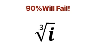 An Awesome Math Problem.  Cube Square Root i =?