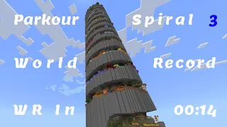 [WR] Minecraft Parkour Spiral 3 - Speedrun in 00:14