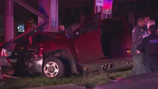 1 dead in crash at end of chase along Hardy Street at North Loop, HCSO says