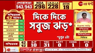 Lok Sabha Election Result: সকালে গেরুয়া প্রভাব থাকলেও বেলা গড়াতেই সবুজ ঝড় বাংলায়! | Zee 24 Ghanta