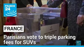 France: Parisians vote to triple parking fees for SUVs • FRANCE 24 English