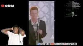 Ishowspeed getting rickrolled 7 times in a row