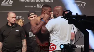 DERRICK LEWIS VS FRANCIS NGANNOU UFC 226 WEIGH INS