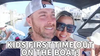 KIDS FIRST TIME ON THE BOAT! // 4TH OF JULY // BEASTON FAMILY VIBES