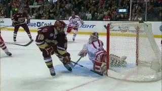 Chris Kreider scores a sick goal at the 2010 Beanpot 2/8/10 HD