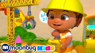 Construction Vehicles Song - Trucks and Diggers | @Cocomelon - Nursery Rhymes | 🔤 Moonbug Literacy 🔤