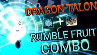 RUMBLE awake+DRAGON TALON combo (blox fruits)