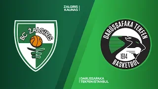 Zalgiris Kaunas - Darussafaka Tekfen Istanbul Highlights | Turkish Airlines EuroLeague RS Round 28