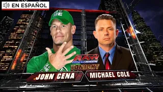 LUCHA COMPLETA - John Cena vs. Michael Cole | Raw SuperShow 04/06/2012 [Español Latino]