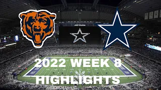 Dalas Cowboys vs Chicago Bears 2022 Week 8 Highlights