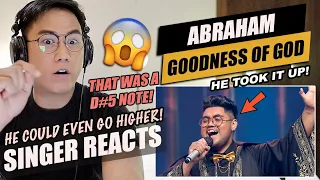 Abraham - Goodness of God | Live Round | The Voice All Stars Indonesia | SINGER REACTION