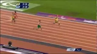 Mens 200m T44 Paralympic Final 2012