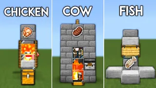 3 BEST Food  Farms For Starters - Minecraft Bedrock & PE 1.20 |MCPE,Windows,PS4,Xbox|