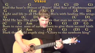 Hark! The Herald Angels Sing - Fingerstyle Guitar Cover Lesson in G with Chords/Lyrics