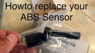 How to replace the left rear abs speed sensor on a 2013 Volkswagen Passat vw code 00290