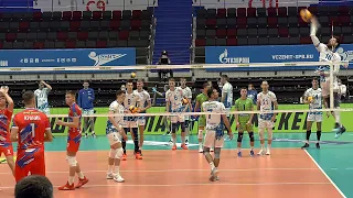 Volleyball. Spikes. Russia. Zenit St. Petersburg vs Neftyanik Orenburg #2