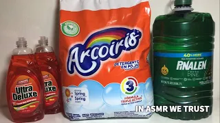 Arcoiris Laundry Powder, Pinalen Fresh Pine, and Orange Dish Soap ASMR | 24 Hour Next Day Crystals