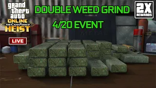 [LIVE]🔴GTA ONLINE 4/20 Double Weed Value Cayo Perico Heist Grind + New Clothing unlocks