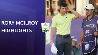 Rory McIlroy double-bogeys 18 to lose lead | Round 2 Highlights | 2021 DP World Tour Championship
