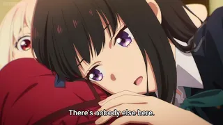 Takina sleeps on Chisato's stomach | Lycoris Recoil Episode 5 English Subbed