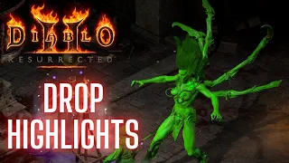 100 Runs Nightmare Andariel Drop Highlights - Diablo II Resurrected 2023