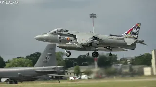 Spanish Navy McDonnell Douglas EAV-8B Harrier II arrival RIAT 2023