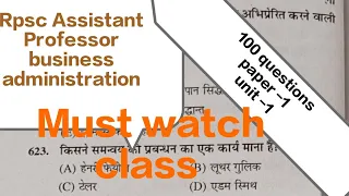 Rpsc Assistant Professor BADM Paper-1|| let's see Important questions Class 😁 || 6000 MCQ Class 💯🔥