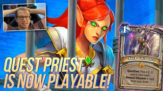 NEW PATCH! Quest Priest is PLAYABLE?!? | Hearthstone Standard | Savjz