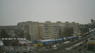 TimeLapse 2017 02 07 Новомосковск, Украина