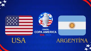 USA vs ARGENTINA - Final Copa America 2024 | Full Match All Goals | Live Football Match