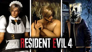 RESIDENT EVIL 4 REMAKE - Best Leon Outfits and Skins (Leon Kennedy Mods)