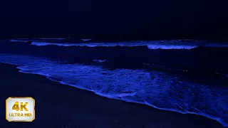 Within 5 Minutes You Will Beat Insomnia With The Sounds Of The Ocean At Night 4K Video