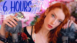 ASMR 6 HOURS+ | Time To Sleep Now 💤 Whispers & Slow Fluffy Mic Brushing