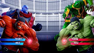 Thanos & Hulk vs Venom & Hulk (Very Hard) - Marvel vs Capcom | 4K UHD Gameplay