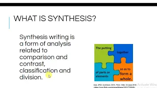 Synthesis in Academic Writing