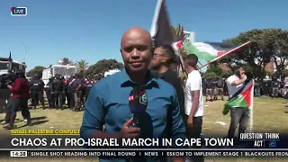 Chaos at Pro-Israel march in Cape Town