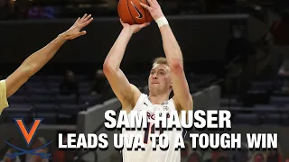 Sam Hauser Leads Virginia To Tough Win