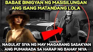 BABAE BINIGYAN NG MASISILUNGAN ANG LOLA, NAGULAT SIYA NG MAY PUMARADANG SUV SA HARAP NG BAHAY NIYA.