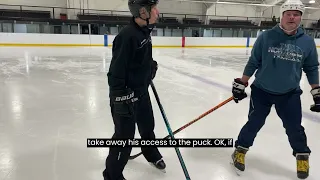 Techniques when Racing to the Puck #hockeycoaching #hockeytraining #hockeylife