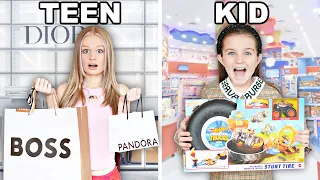 TEEN vs KID Christmas Shopping Challenge
